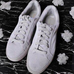 Winnie Harlow X SM Gray Suede Platform Sneakers Womens SZ 7.5M
